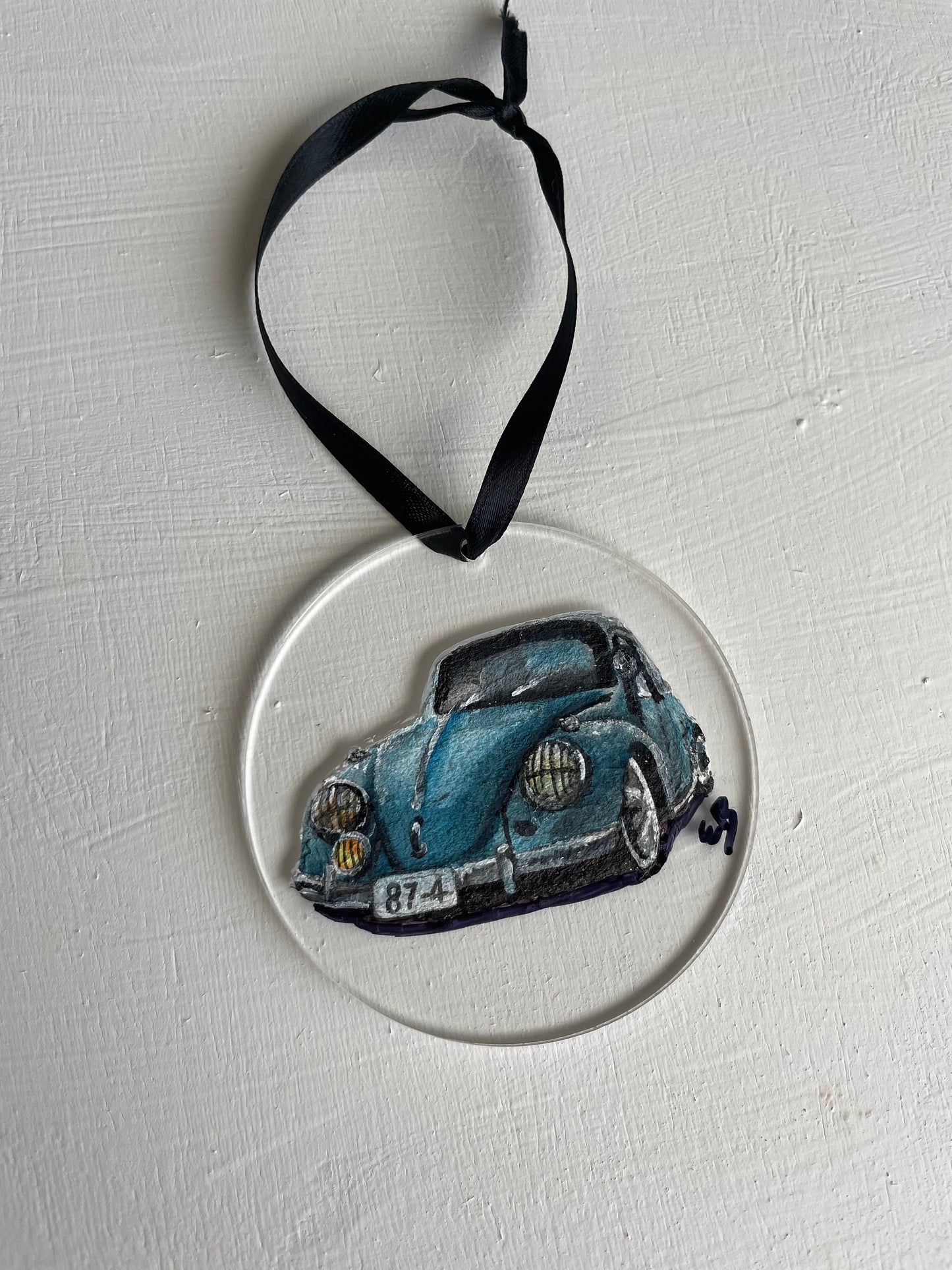 Hand Painted Car Ornament